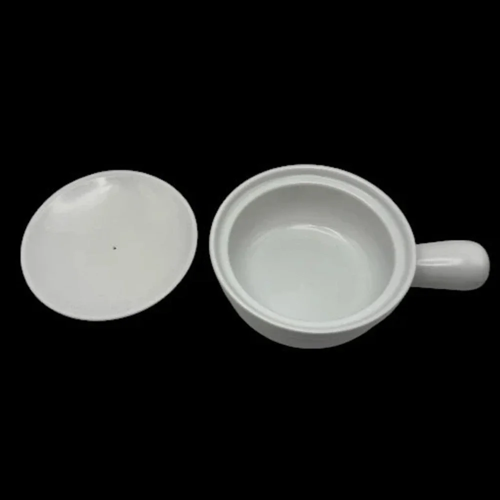 Home by Target White Ceramic French Onion Soup Crocks Mini Casseroles w/Lid